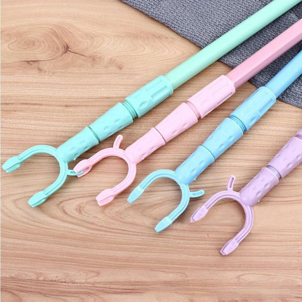 Телескопическая вилка для одежды, вешалка для одежды, опорный стержень, выдвижная вилка для сушки одежды, экономящая место