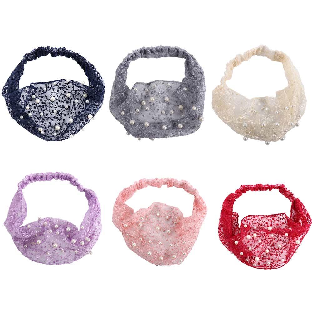 For Mother's Day Organza Headband Korean Style Hair Wear Women Hair Accessories Wide Side Hairband