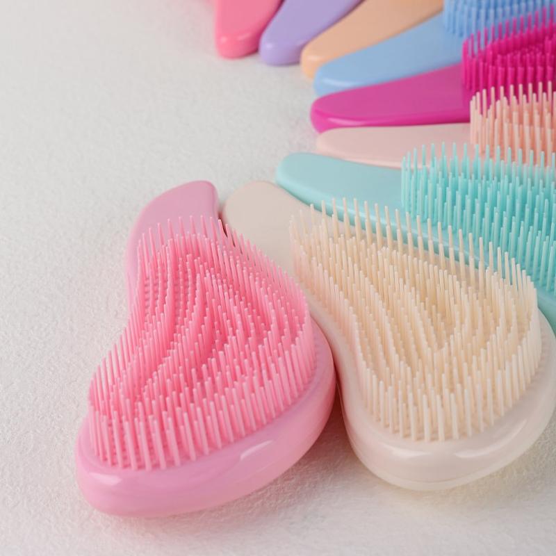 1pc Magic Handle Detangle Comb Anti Static Mini Massage Hair Brush Long Wet Shower Massage Hairbrush Salon Hair Styling Tools