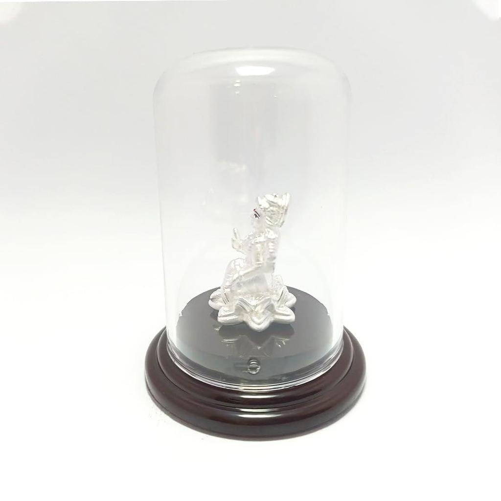 Pure Silver Idol with Base for Pooja/Gift Item/Murti for Puja Room/Gift for Wedding & House Warming Ceremony