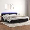 Maison Exclusive - Sommier à lattes de lit avec matelas et LED Noir 200x200 cm