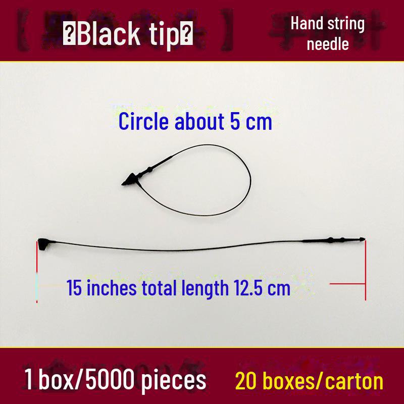 Прозрачный пластиковый шнурок с пряжкой для бирок на одежду