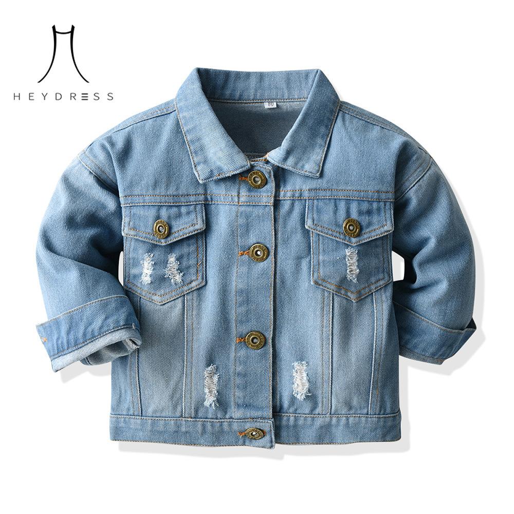 Корейский стиль, разноцветная короткая джинсовая одежда с принтом тай-дай, новая детская джинсовая куртка с длинными рукавами и лямками