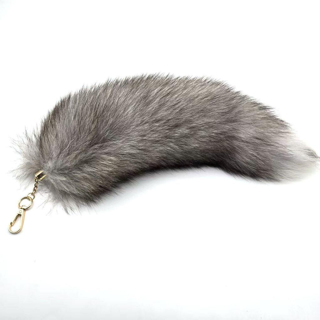 Брелок-подвеска в виде лисьего хвоста и аксессуар-шарм для сумочки