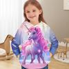 Children's Fashionable Printed Hooded Sweatshirt Casual Sportswear