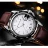 BM Mall Бизнес Мода Металл Кожа Роскошные Мужские Наручные Часы Роскошные, Корейские Популярные Часы