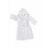 Children's Bathrobe Hooded White 100% Cotton