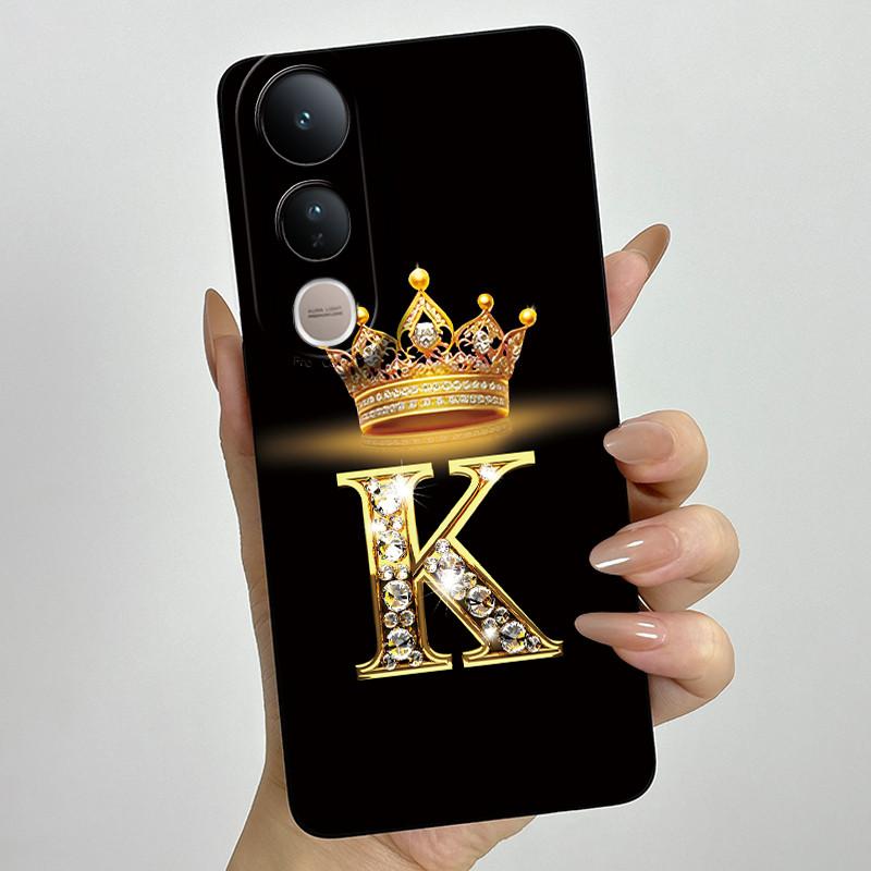 Для Vivo V50 Lite 5G Чехол Роскошные Буквы Пара Силиконовые Мягкие Чехлы Для Телефона Для Vivo V50 V50Lite 5G Защита Камеры Задняя Крышка