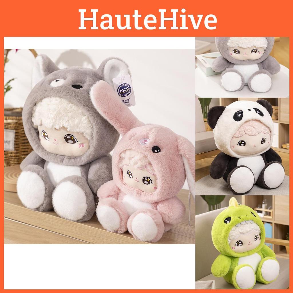 And Cozy Cute Long Plush Dolls With Rabbit Wolf Dinosaur And Panda Designs Animal