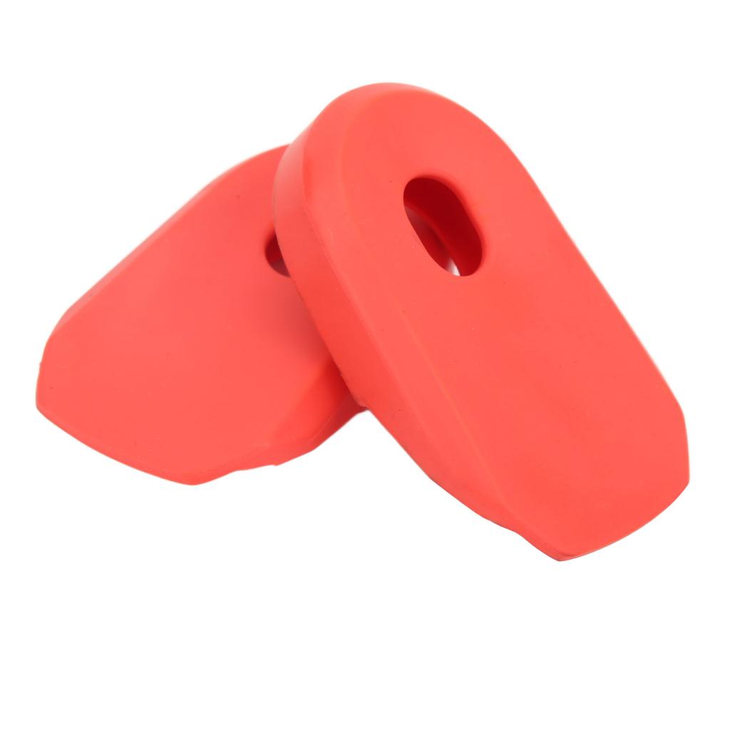 2PCS Bike Crank Cover Protector Silicone BIcycle Crank Arm Sleeve Cover Protective CaseRed