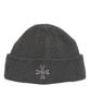 Шапка бини WEGO с логотипом, короткая, вязаная, серая, шапка, подарок, женская, F/D