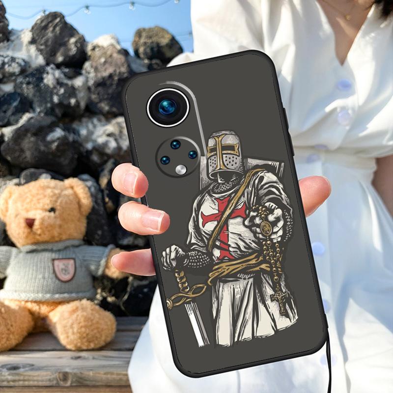 Christian Templar Knights Case For Honor X9b X8b X8 X9 X6a X7a X8a X9a Honor Magic 6 5 Pro 50 70 90 Lite Back Cover