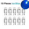 10 PCS Car LED COB Bulb T10 W5W Signal Light 12V 7500K White Auto Interior Dome Reading License Plate Lamps Wedge Side Bulbs