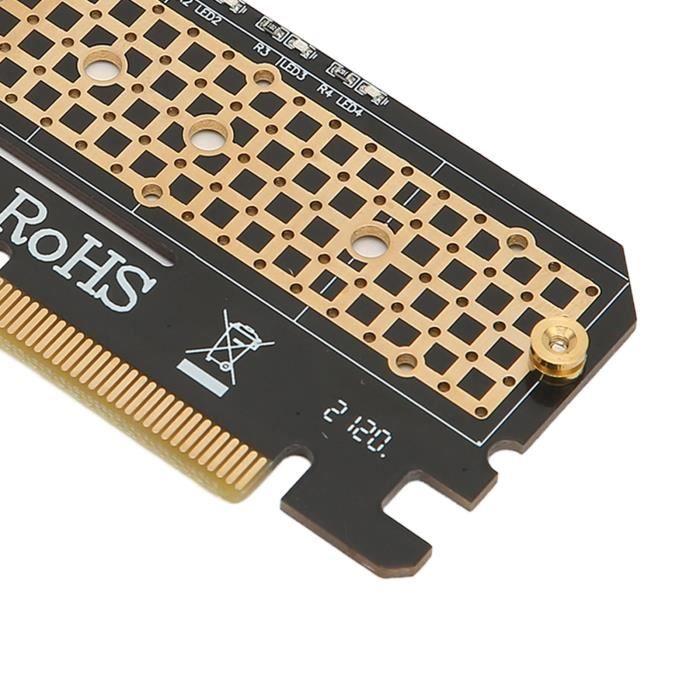 Adaptateur NVME - TMISHION - M.2 vers PCIe X16 - Plug and Play - Léger et portable - Ultra-rapide