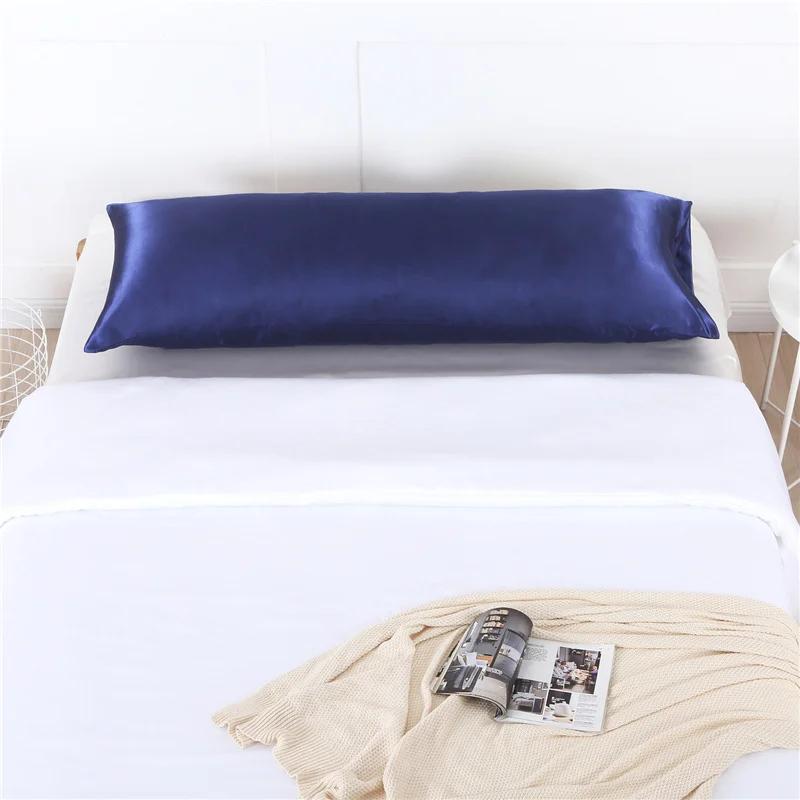 Body Size Pillow Cases High-end Pillow Cover Couple Double Pillow Case Solid Color Cases Safety No Zipper