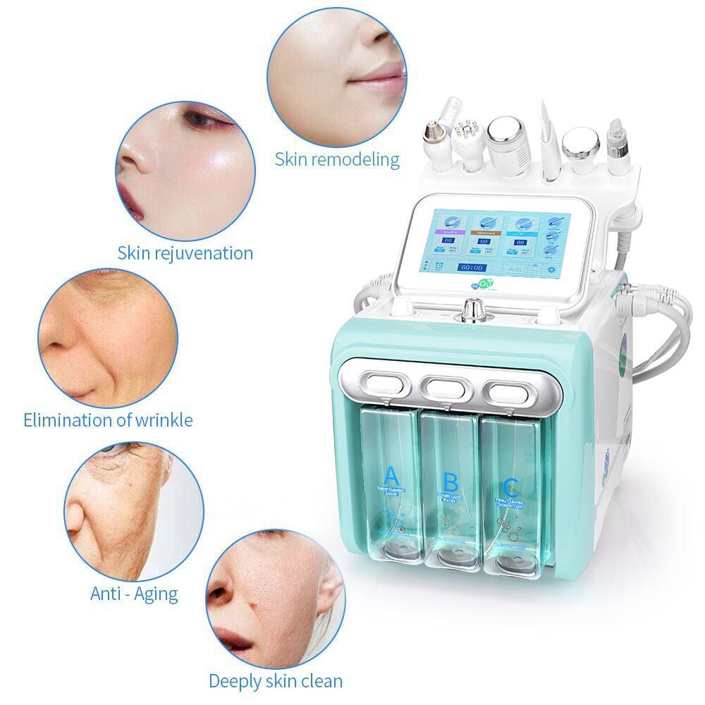 6 в 1 гидродермабразия, микродермабразия, пилинг для лица, машина для глубокого очищения