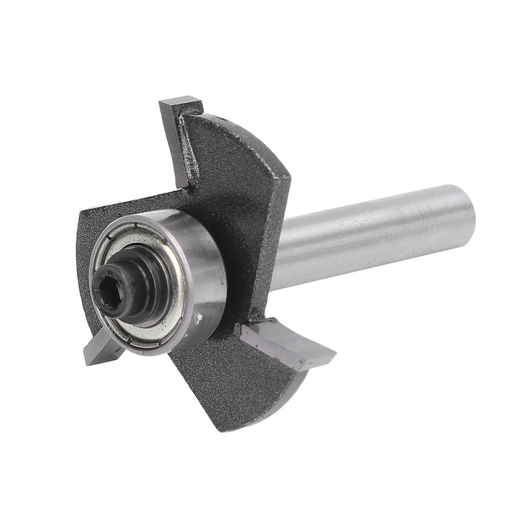 Т-образная фреза хвостовик 1/4 дюйма 3 зуба шарикоподшипниковая фреза для пазов для дерева фанеры 532