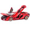 1/18 Lamborghini Sian Суперкар на Новой Энергии Сплав Литье под Давлением Модель Автомобиля Звук и Свет Коллекция Хобби Декоративные Изящные Украшения