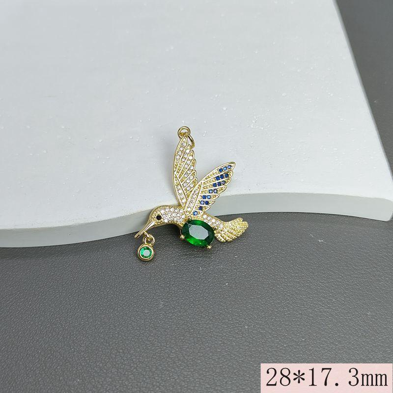 Cute Dainty Crystal Zircon Bird Pendants Animal Charms DIY Jewelry Making Necklace Bracelet