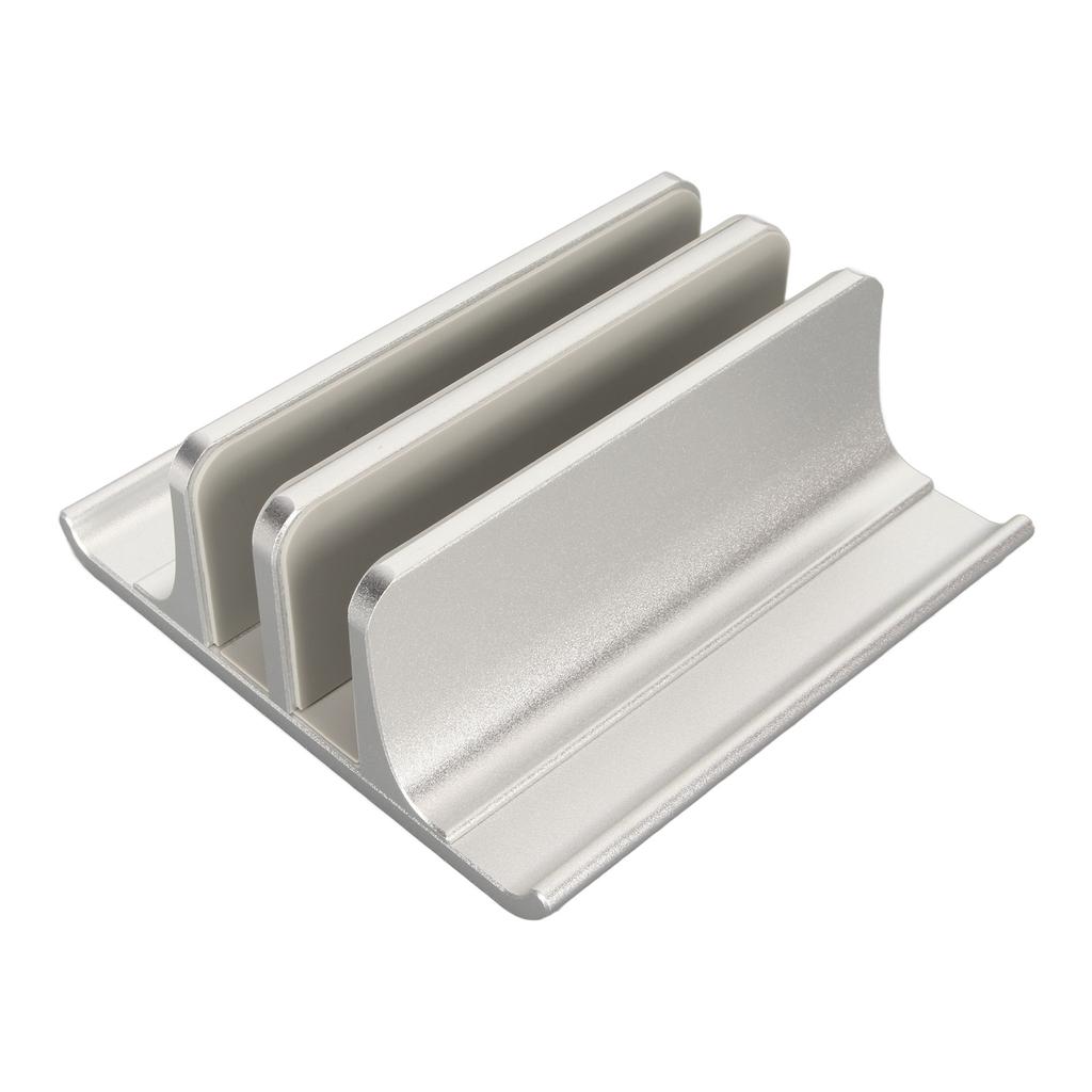 Вертикальная подставка для ноутбука с 2 слотами, из анодированного алюминиевого сплава, регулируемая, экономящая место подставка для ноутбука