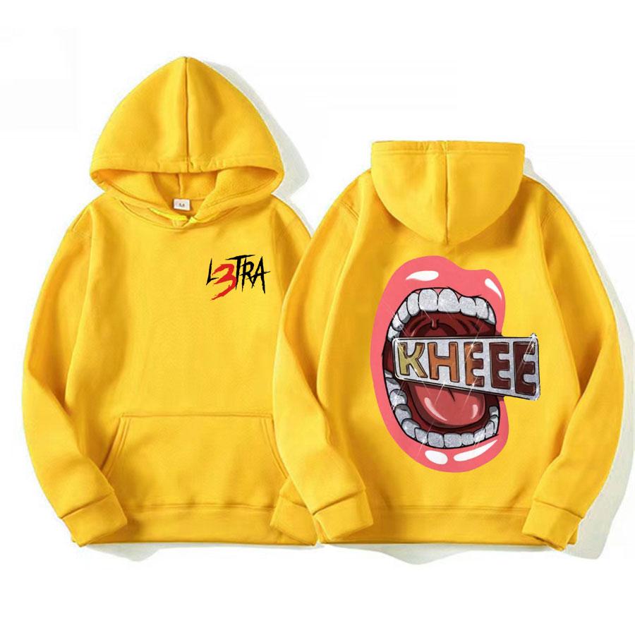 Singer Luar L's Music Album L3TRA Printed Hoodie Men's High-quality Fashionable and Retro Sweatshirt Casual Hoodie