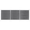 VidaXL WPC Garden Fence 526x186 Cm Grey