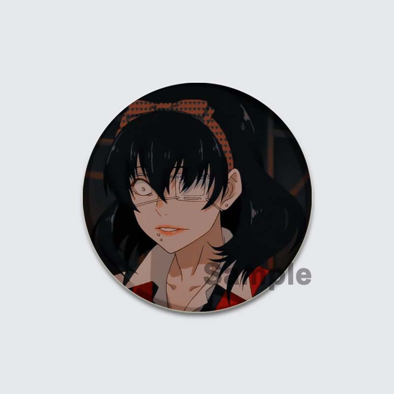 32/44/58 мм аниме Kakegurui Брошь ручной работы булавка мультяшная фигурка Юмэко Джабами значок мультяшный косплей значок для рюкзака Декор ювелирные изделия подарки