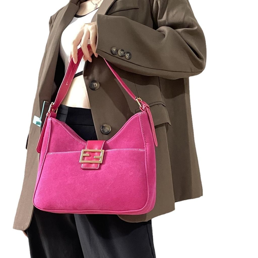 Suede Premium Bag Women'S High-Value Underarm Bag Shoulder Bag Crossbody Bag Style