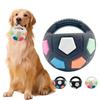 Dog Ball with Handle Squeaky Interactive Fetch Ball Rubber Pet Football Calming Ball Floating Water Toy for Training Breed Dogs Aggressive Chewers