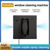 PuRuiKai Fully Automatic Window Cleaning Robot, Efficient Dust Collector, Lightweight, 50ML Water Tank, Dual Nozzle Water Spraying