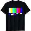Retro TV Colour Bars Test Pattern Vintage Television Graphic TShirt