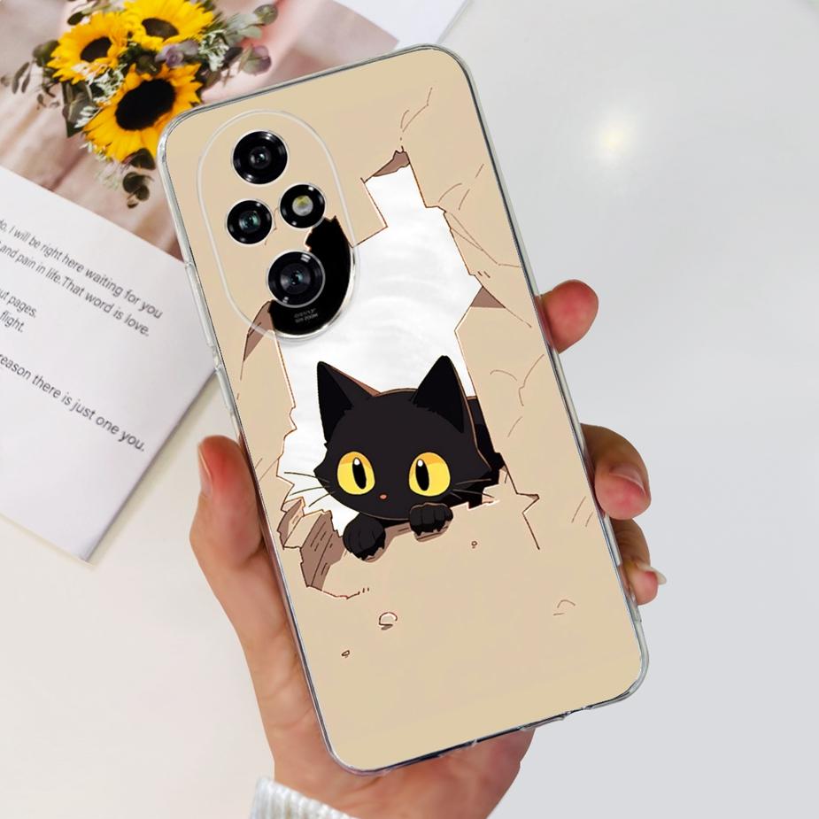 For Honor 200 Pro Case ELP-AN00 Fashion Painted Cover Clear Silicone Soft TPU Phone Cases For Honor 200 Lite Honor200 Pro Bumper