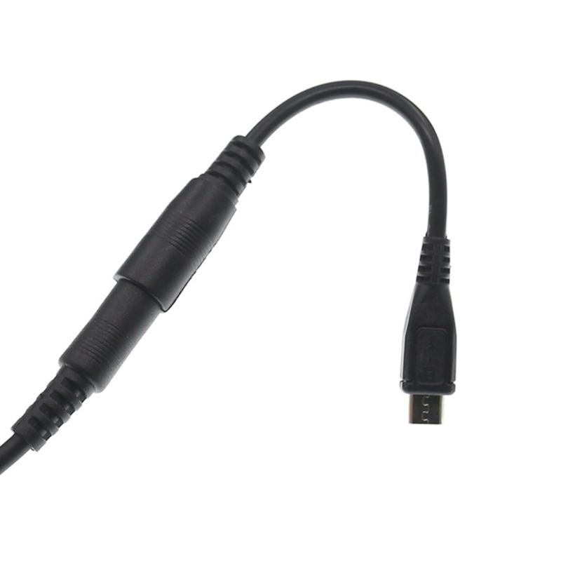 Адаптер-переходник DC5.5 x 2.1 мм (мама) на Micro USB (папа) Кабель-удлинитель Питание до 5В 3А 15Вт