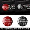 Для Ford Mustang 2015 2016 2017 2018 автомобильный Стайлинг двигателя кнопка запуска стоп наклейка крышка из настоящего углеродного волокна
