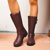 Women's Boots, Belt Buckles, Thick Heels, Sleeve Boots, Knight Boots, High Boots, Women's Shoes Are Fashionable