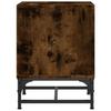 Nightstands with Glass Doors 2 pcs Smoked Oak 35 x 37 x 50 cm