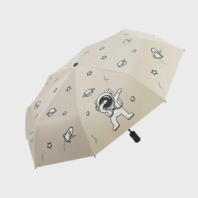 Автоматический мультяшный зонт для женщин и мужчин - защита от УФ-излучения, солнца и дождя, большой складной дизайн