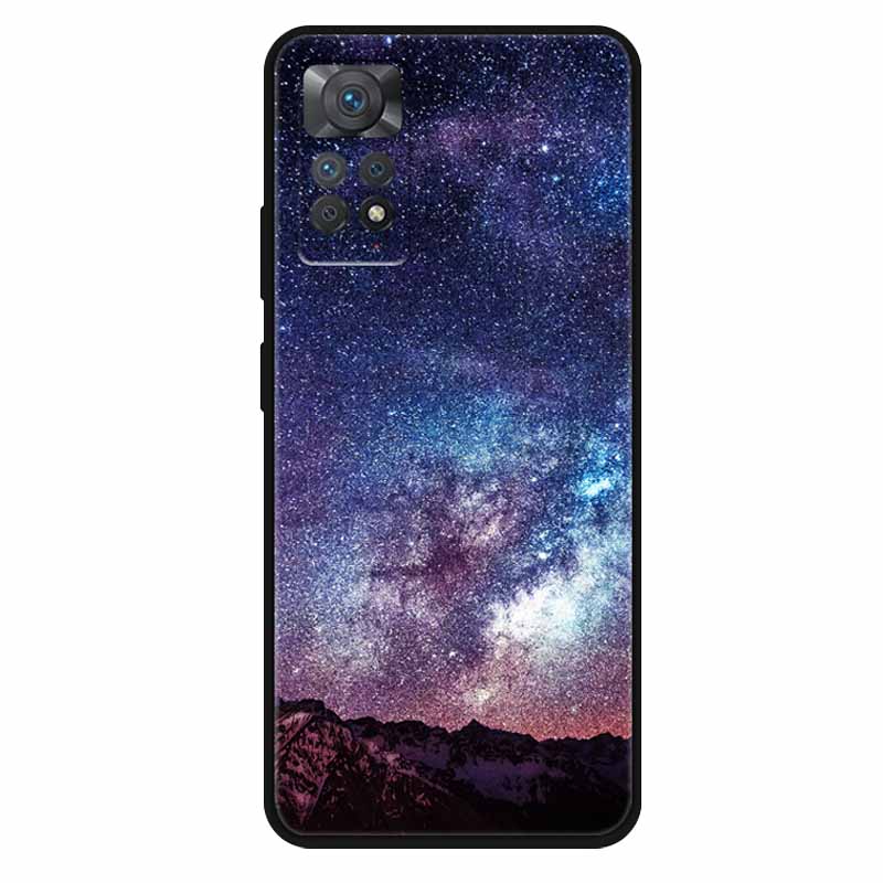 Чехол For Xiaomi Redmi Note 11 Pro 5G Чехол Крутой Космос Мягкий Силикон ТПУ Чехлы Для Xiaomi Redmi Note 11Pro 5G Волк Защитный Корпус