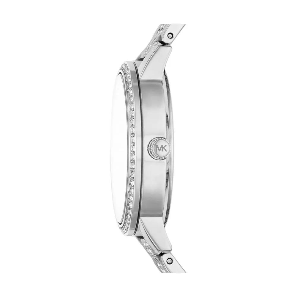 MICHAEL KORS Melissa Women's Quartz Watch Silver Dial Stainless Steel Strap 34mm MK4370