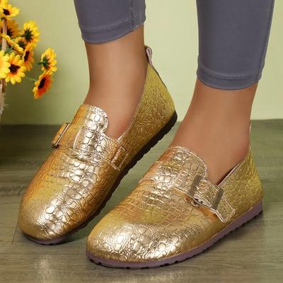 Модная обувь для женщин новая обувь слипоны женские балетки осень круглый носок пряжка однотонная мягкая подошва повседневные балетки удобные офисные женские туфли