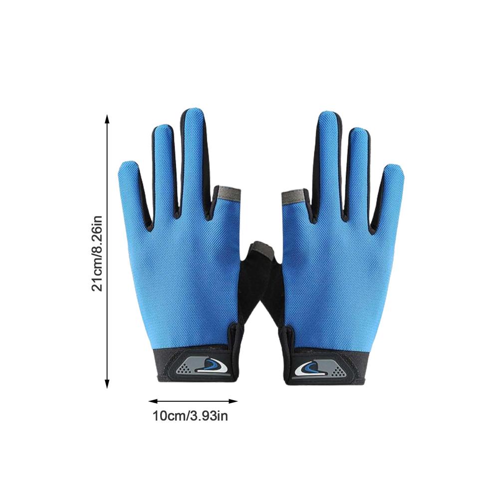 Перчатки с защитой от ультрафиолета, дышащие эластичные солнцезащитные перчатки, нескользящая ручка, удобные аксессуары для рыбалки, солнцезащитные перчатки, сетка для