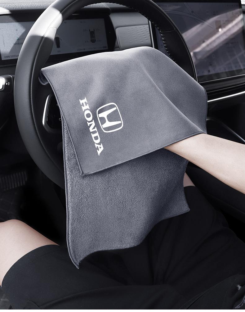 Car Towel Rag Cloth Sticker Accessories For Honda Civic FIT Accord Prelude CRV 5th Mugen City CRZ CRX Jazz HRV Pilot Odyssey SV0