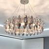 Современные роскошные большие хрустальные люстры, освещение Cristal Lustre E14 LED, кухонная островная люстра для гостиной, столовой, подвесная лампа