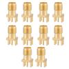 10pcs Brass SMA Female Base Socket Jack PCB Mount 50 Ohm RF Connectors