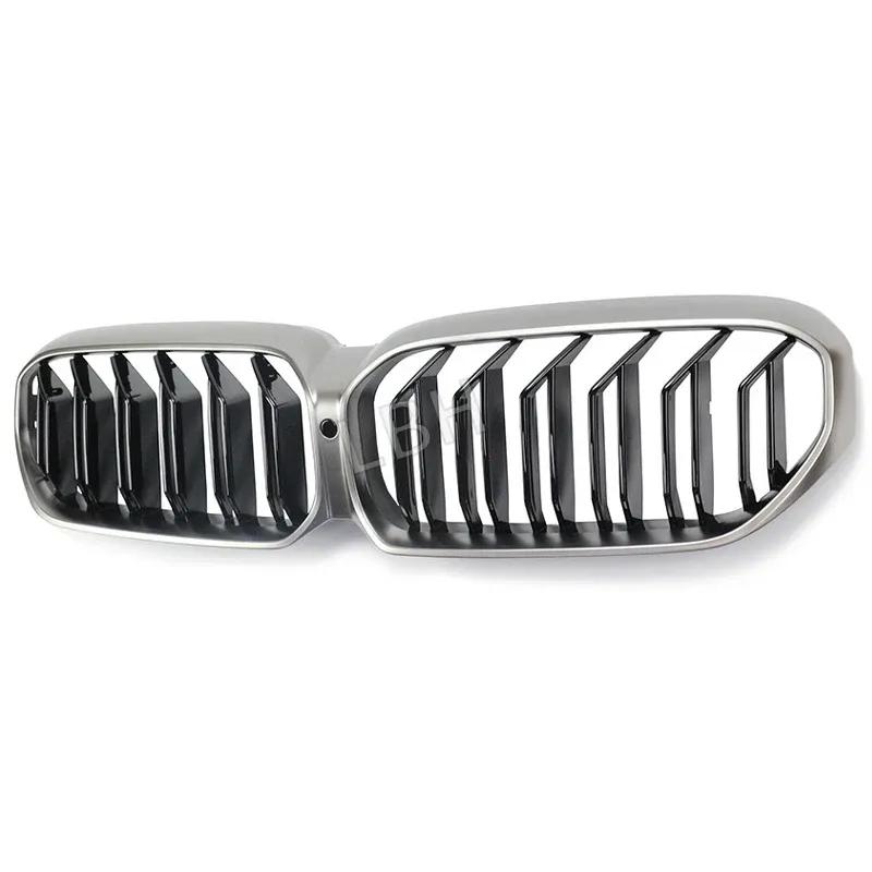 fit for 2021-2023 BMW 5 Series G30 G38 Cerium Grey ABS Front bumper Grille Racing Grills Air Intake Radiator ventilation grid