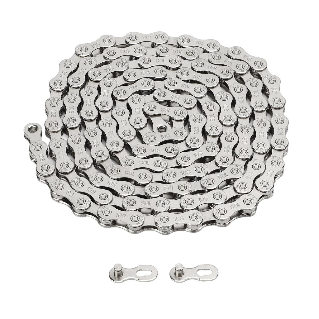 Велосипедная цепь с переменной скоростью 10 скоростей из углеродистой стали с высокой жесткостью и ударопрочностью для горных велосипедов