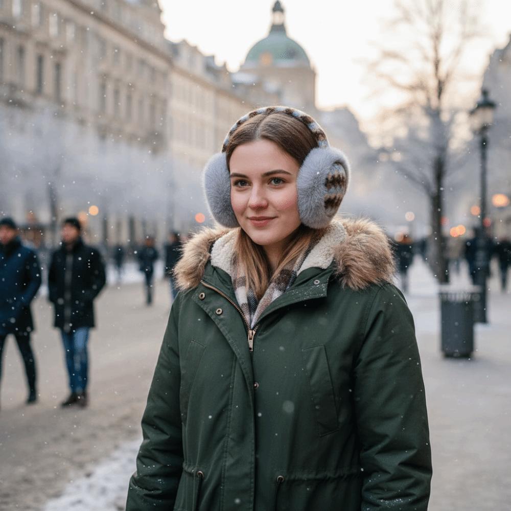 Foldable Warm Earflaps Thicken Cute Ear Cover Comfortable Cold-proof Ear Mask Skiing