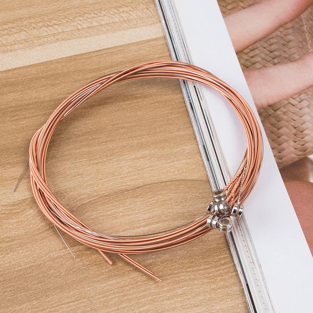 Струны для акустической гитары 6 шт./компл. Чистая медь струны сталь акустическая укулеле басовая проволока для акустической A3J9