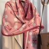 This Winter Korean Style Faux Cashmere Scarf Is A Versatile Long Shawl That Can Be Used Both As A Scarf and A Scarf