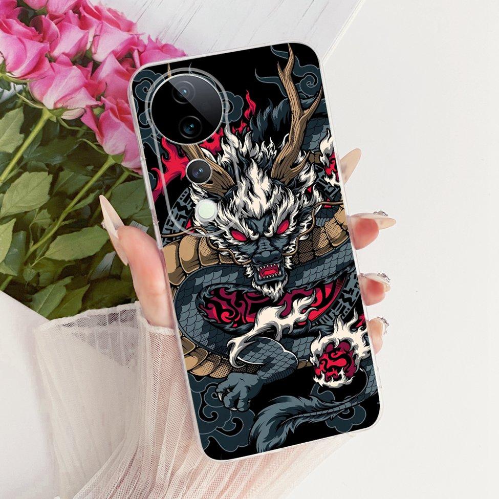 Чехол Для Vivo S19 Pro Прозрачный Чехол Эстетичный Роскошный Милый Модный Цветок Смешной Расписной Funda Для Vivo S19Pro V2362A Обложка